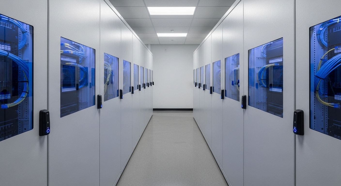 Secure facility corridor